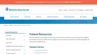 
                            2. Resources for Cancer Patients | Munson Healthcare | northern Michigan - Cowell Family Cancer Center Patient Portal