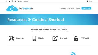 
                            2. Resources ≫ Shortcut – Easy Time Clock