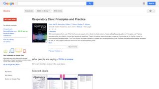 
                            7. Respiratory Care: Principles and Practice - Cpft E Academy Portal