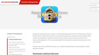 
                            8. Respondus LockDown Browser Setup - Montclair State ... - Canvas Portal Montclair State University