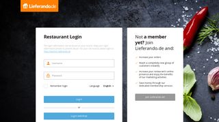 
                            2. Restaurant Login - Lieferando - Lieferheld Restaurant Portal Portal