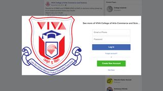 
                            8. Results for SYBMS and SYBMM (ENG & MAR)... - VIVA ... - Viva College Portal