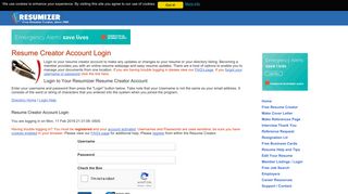 
                            8. Resume Creator Account Login | Resumizer.com - Resumizer Portal