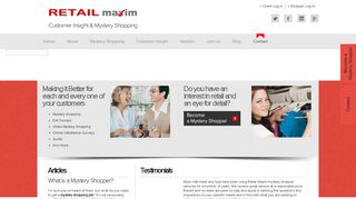 Retail Maxim | Mystery Shopping Company | Mystery ... - Retail Maxim Shopper Portal