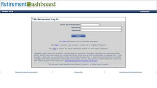 
                            3. Retirement Dashboard Log In - Tsa Dashboard Sign In
