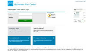
                            7. Retirement Plan Center Sponsor Login - Charles Schwab - Charles Schwab Workplace Retirement Portal
