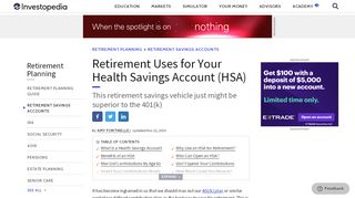
                            11. Retirement Uses for Your Health Savings Account (HSA) - Smart Hsa Portal