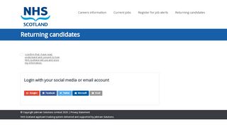 
                            1. Returning candidates - NHS Scotland | Jobs | Search here for ... - Nhs Scotland Portal
