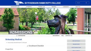 Returning Student Checklist - Hutchinson Community College