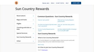 
                            2. Rewards Help - Sun Country Airlines - Sun Country Airlines - Sun Country Ufly Rewards Portal