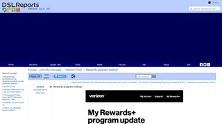 
                            6. Rewards program ending? - Verizon FiOS | DSLReports Forums - Verizon Fios Rewards Portal