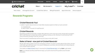 
                            4. Rewards Programs | Cricket - Cricket Wireless - Cricket Wireless Rewards Portal