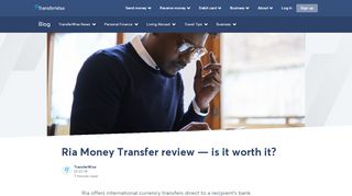 
                            9. Ria Money Transfer review — is it worth it? - TransferWise - Ria Money Transfer Online Portal