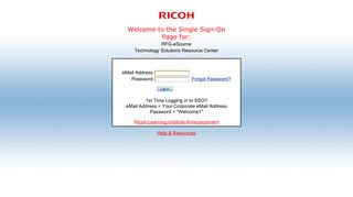 
                            1. Ricoh TSRC - Ricoh Tsrc Login