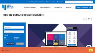 
                            2. Ride On-Demand Booking System - YRT - Yrt Mobility Plus Portal