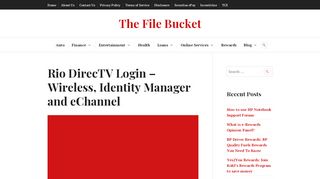 
                            5. Rio.Directv.com - Rio DirecTV Login; Wireless, Identity ... - Directv Portal Identity Manager