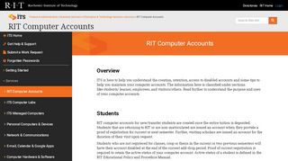 
                            8. RIT Computer Accounts | Information & Technology Services - Mycourses Rit Edu Portal