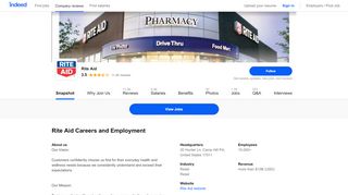 
                            5. Rite Aid Careers and Employment | Indeed.com - Rite Aid Careers Portal