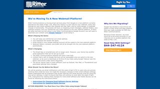 
                            8. Ritternet.com new webmail platform | Ritter Communications - Rittermail Email Login