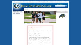 RiverMail - IRSC Student Email - Indian River State College - Microsoft Workday Portal