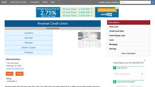 
                            4. Riverset Credit Union - Pittsburgh, PA - Credit Unions Online - Riverset Credit Union Portal