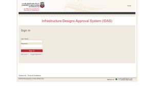 
                            4. Road And Design :: Login - Abu Dhabi Municipality Portal