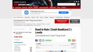 
                            5. Road to Ruin | Crash Bandicoot 2 | Levels - Crash Bandicoot N. Sane ... - Crash Bandicoot Portal
