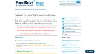 
                            12. Roadblock: The receiver PayPal account is set to block ... - Paypal Student Account Portal