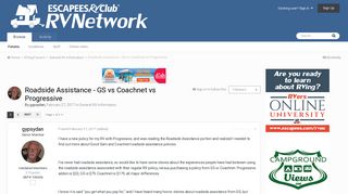 
                            9. Roadside Assistance - GS vs Coachnet vs Progressive ... - Coach Net Vendor Portal