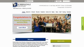 Robbinsdale Area Schools: Home - Rdale Parent Portal