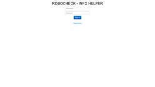 
                            1. ROBOCHECK - Login Page