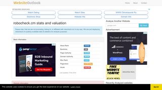 
                            7. Robocheck : ROBOCHECK - Login Page Website stats and ...
