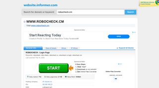 
                            8. robocheck.cm at WI. ROBOCHECK - Login Page - Robocheck Cc Portal