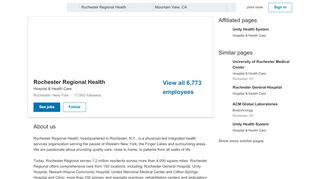 
                            6. Rochester Regional Health | LinkedIn - Rochester General Workday Login