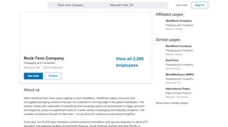 Rock-Tenn Company | LinkedIn - Rocktenn Employee Portal