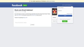 
                            3. Rock.com Email Address! | Facebook