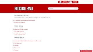 
                            5. RockMail Support