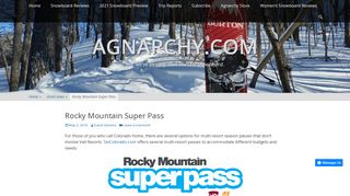 
                            6. Rocky Mountain Super Pass - Agnarchy