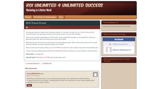 
                            5. ROI Travel Portal - ROI Unlimited 4 Unlimited Success - Roi Unlimited Travel Portal