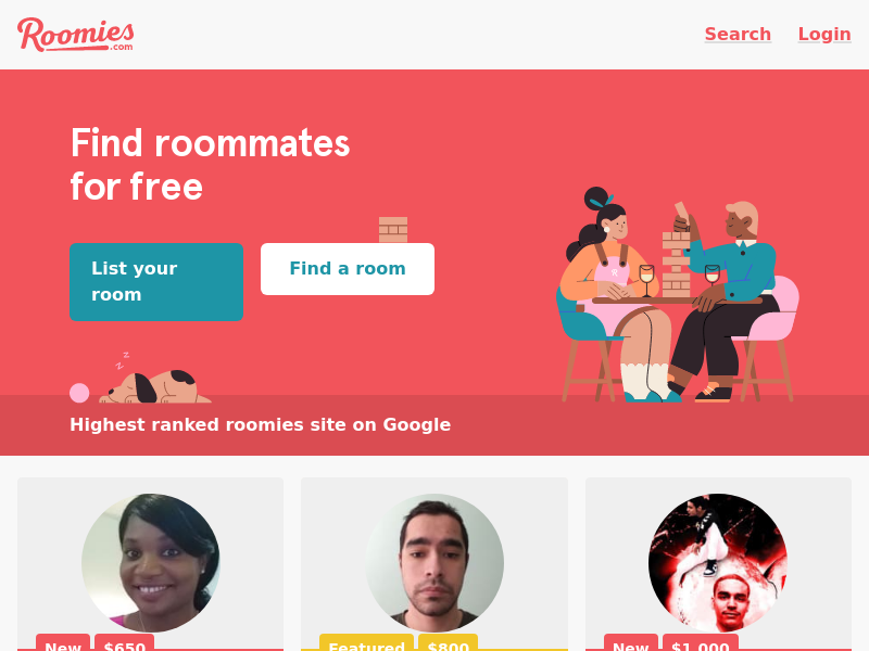 Roommates  Roomies.com