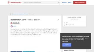 
                            5. Rosematch.com - What a scam, Review 687965 ... - Rosematch Portal