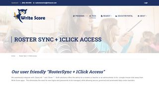 
                            4. Roster Sync + 1Click Access - Write Score - Www Writescore Com Portal