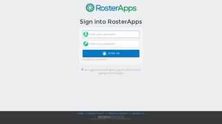 
RosterApps Login
