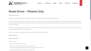 
                            6. Route Driver – Phoenix Only - IntelliQuick - Phoenix Delivery ... - Iqcando Driver Portal