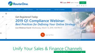 RouteOne  Unify Your Sales and Finance Channels