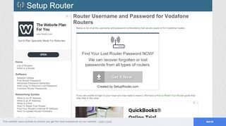 
                            6. Router Username and Password for Vodafone Routers - Vodafone Broadband Router Login