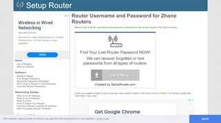 
                            4. Router Username and Password for Zhone Routers - Gtt Router Login