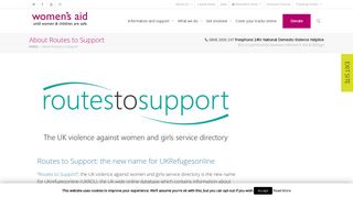 
                            3. Routes to Support - Women's Aid - Routes To Support Portal