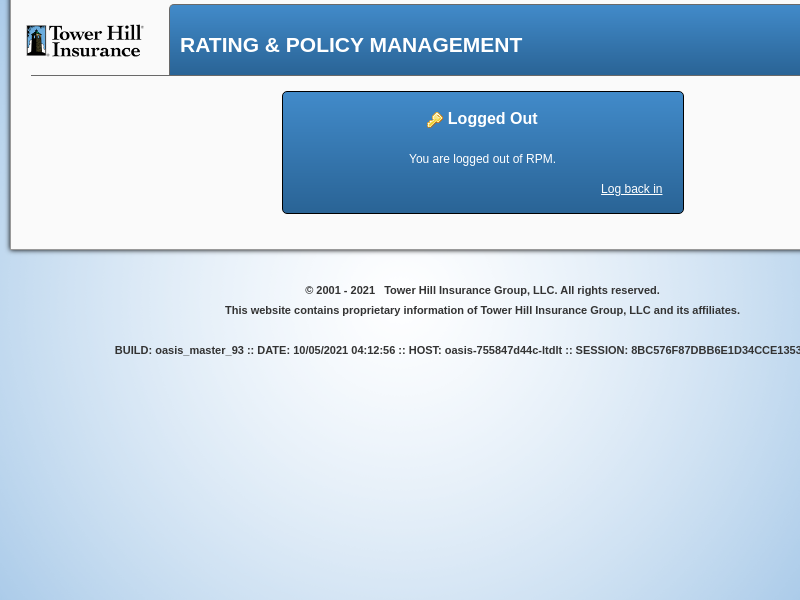 
                            7. RPM - Tower Hill Insurance Group - Logout - Tower Hill ...