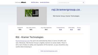 Rqi.kramergroup.com website. RQi - Kramer Technologies.